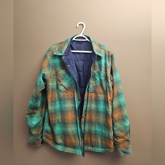 The North Face Other - North Face Reversible Quilted Flannel Multi use Jacket
